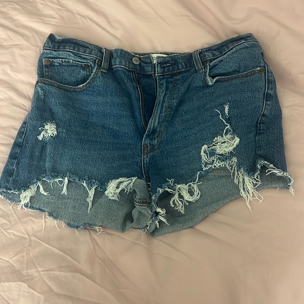 Abercrombie high waisted mom shorts